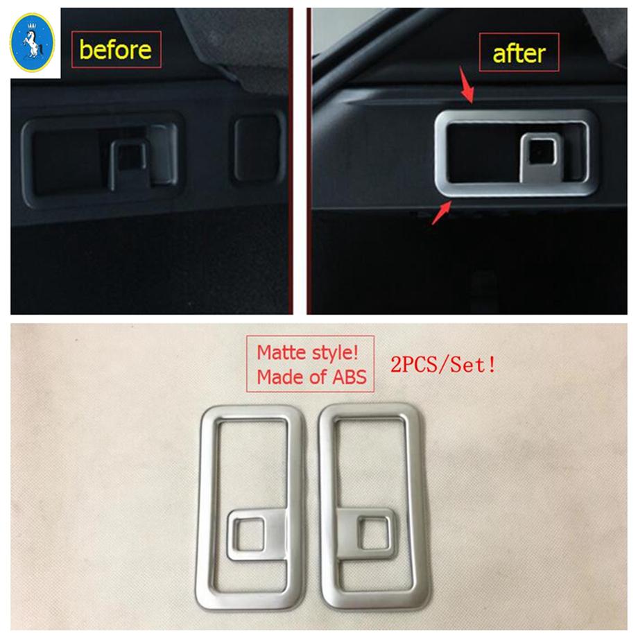 Matte Car Trunk Hook / Water Cup Holder / Window Lift  Decor Panel Cover Trim ABS Accessories For Jaguar F-Pace X761 2017 -