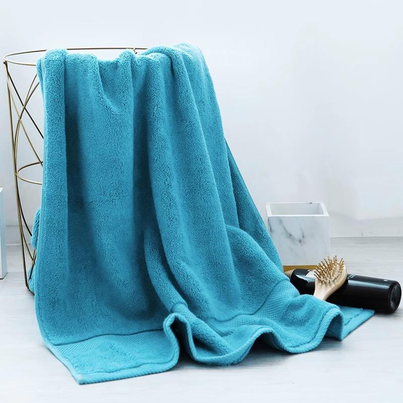 Soft and Comfortable Rectangular Bath Towel - Machine Washable, Suitable for Home, Beach, Hotel
