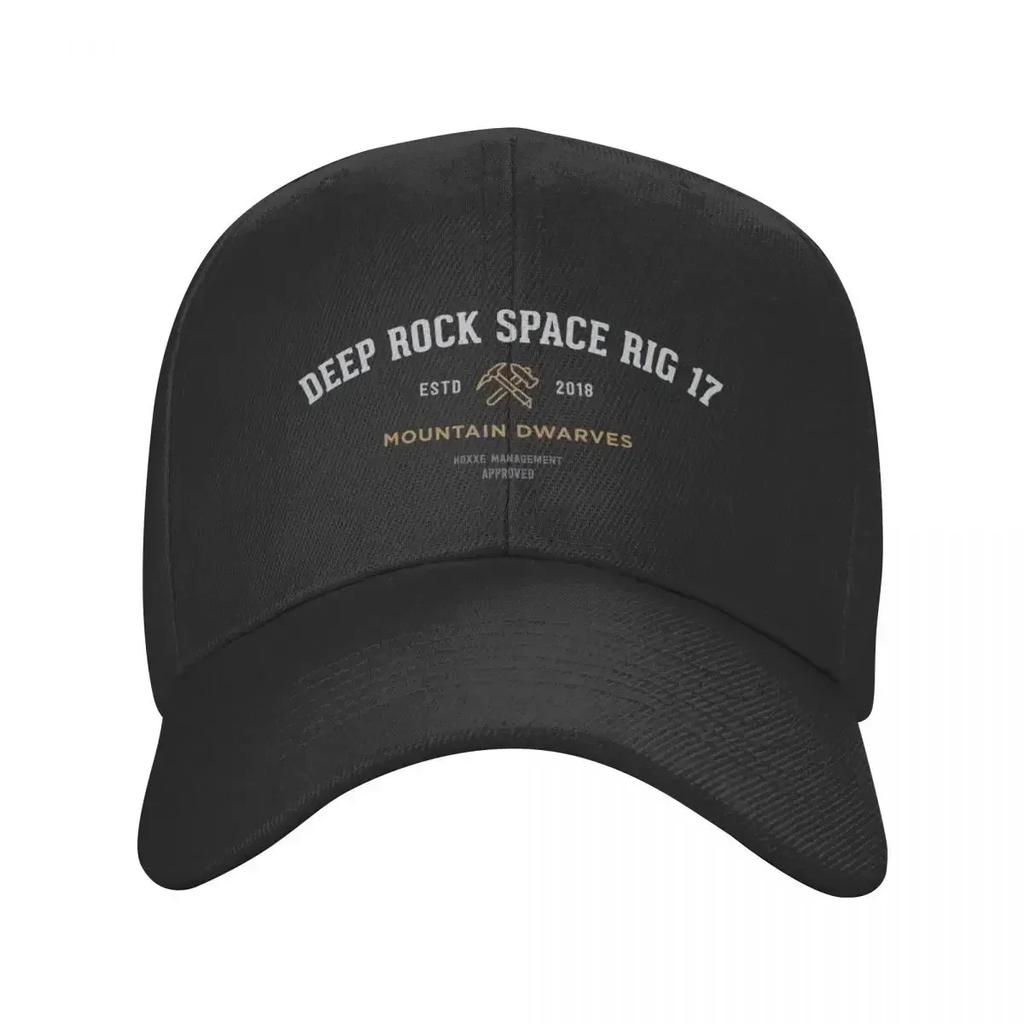 Deep Rock Galactic Space Rig White Baseball Cap Luxury Unisex Hat Big Size Hat Beach Bag GirlS Hats Unisexs