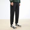 Anta Solid Color Cuffed Fleece Knit Sports Pants Men bottoms Black 952547308-1