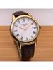 Tissot Carson, κίνημα χαλαζία, αδιάβροχο 30μ ανδρικό ελβετικό ρολόι, 40mm λευκό καντράν, ατσάλινη κάσα, δερμάτινο λουράκι T085.410.36.013.00