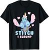 Lilo Stitch Stitch And Scrump Black TShirt