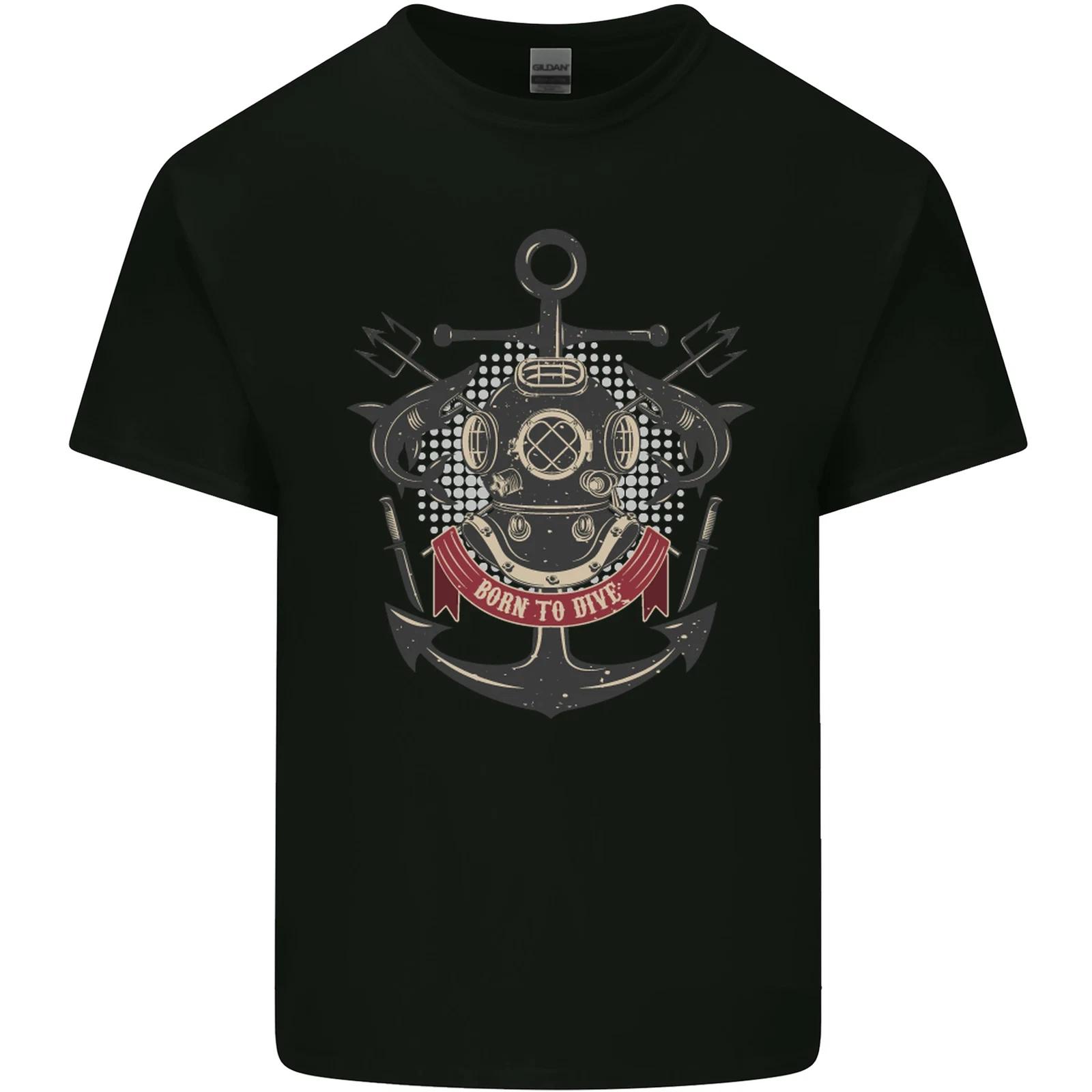 Born to Dive Scuba Diving Diver Kids T-Shirt Childrens S