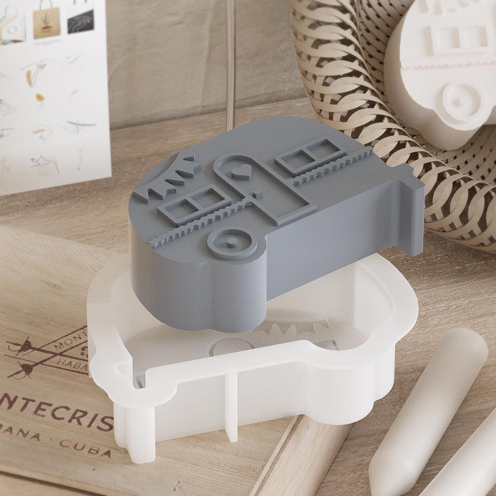 DIY Car Shape Candle Holder Resin Mold Aroma Candle Base Silicone Mold Home Decoration