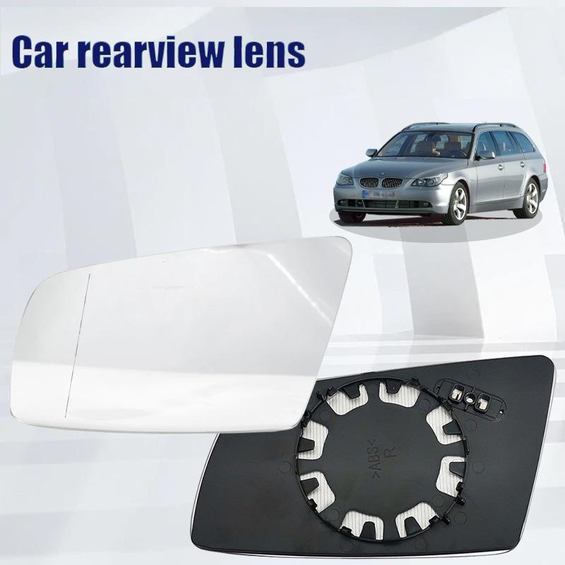 For 03-07 BMW 5 Series E60 E61 Car Reverse Lens Heating Rearview Lens Glass Replacement