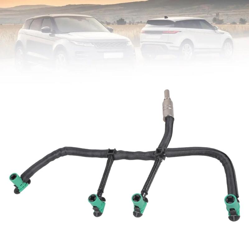 Car Fuel Injector Return Hose Pipe Injector Hose Leak Line For Select Model Replaces LR001327, LR051528, LR021915