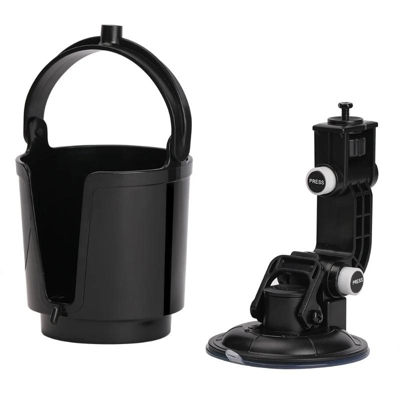 Auto Cup Holder for Cars Recessed Folding Drink Sturdy Black Vehicle Adjustable