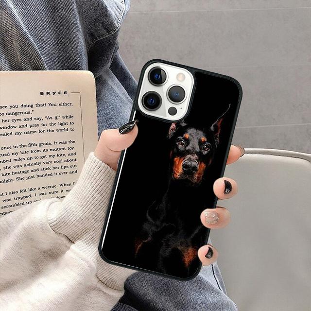 Doberman Pinscher Dog Phone Case Cover for iPhone 17 Air 16 16e 15 13 14 11 12 Pro Max Plus Coque Fundas Shell