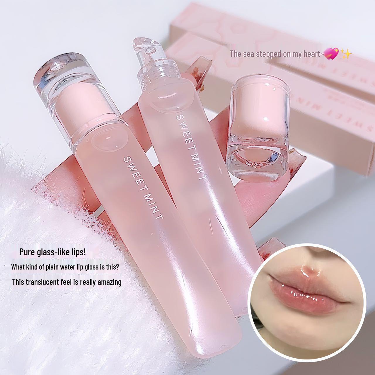 Sweet Mint Hydrating Lip Gloss - Moisturizing Nude Color for Plump, Natural-Looking, and Nourished Lips