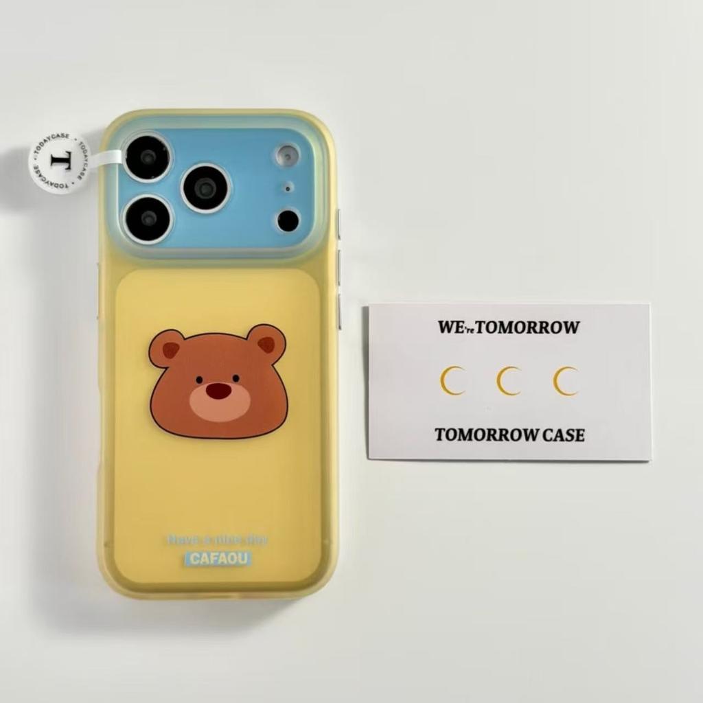 Cute Candy-colored Animals Are Suitable for Apple 17promax Double-layer Iphone16 Anti-drop 15 Matte Mobile Phone Case.