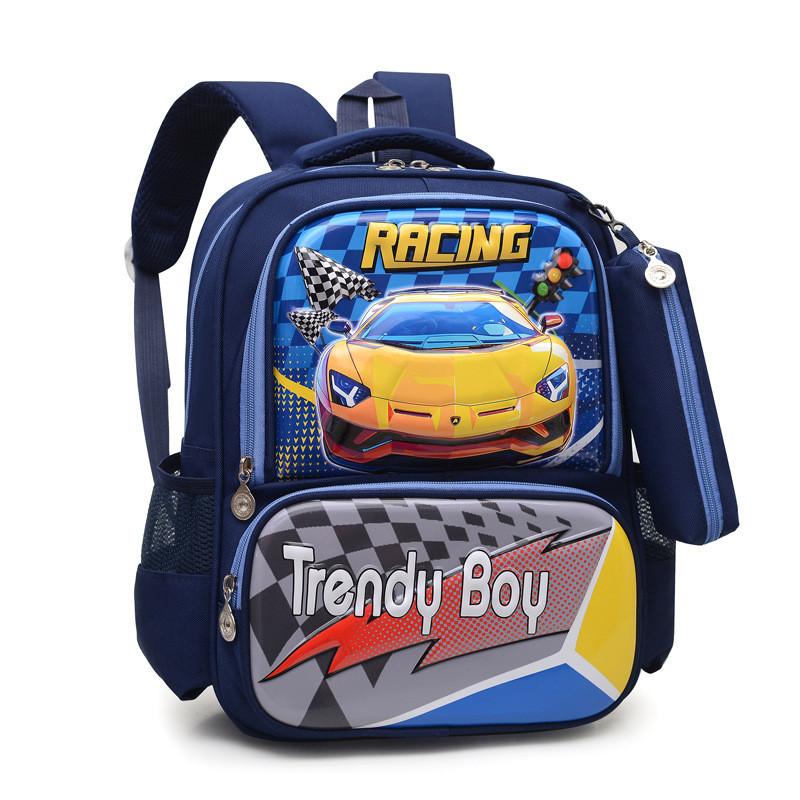 Trendy Minimalist School Kid Backpack Multiple Compartment Durable Construction
