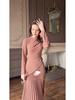Elegant European-American Slim Fit Luxurious Long Sleeve Dress for Women - 2025 Style