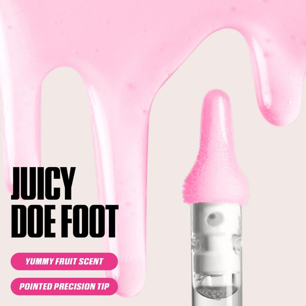 Huda Beauty Faux Filler Ultra Feuchtigkeitsspendendes Getöntes Jelly Lippenöl 0,13 Unzen 3,9 ml Juicy Peach Sheer Peachy Nude