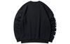Li Ning Table Tennis Collection, Letter Print Fleece Lined Casual Long Sleeved Pullover Sweatshirt Men's Black White AWDSD23-1