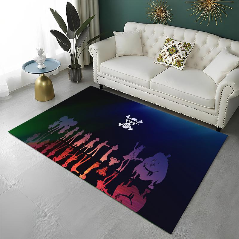 Anime Zoro One P-Piece Cartoon Carpet Rug for Playroom Bedroom Living Room Sofa Home Decor,kid Area Rug Non-slip Floor Mat