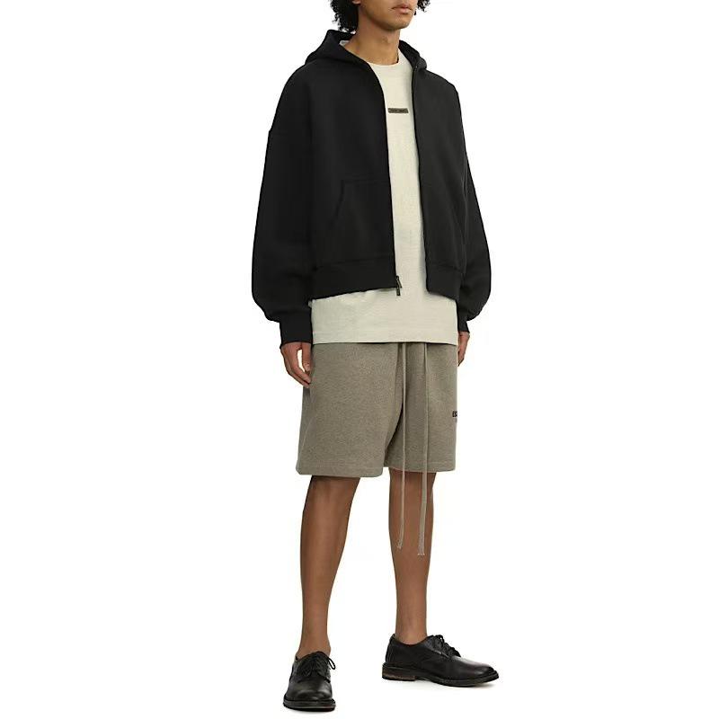 Ningbo Essentials Double-Line Zip Cardigan: Unisex Autumn/Winter Fleece Hoodie