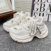 European Popular Versatile Breathable Dad Shoes Women's 2025 Spring and Summer New Small Thick-soled Heightening Casual Sports Shoes