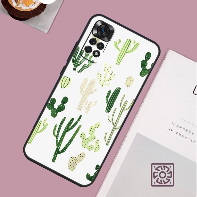Plant Cactus Case For Xiaomi Redmi Note 14 13 12 11 10 15 Pro Plus Redmi 15 13 13C 10C 12C 14C 15C Cover