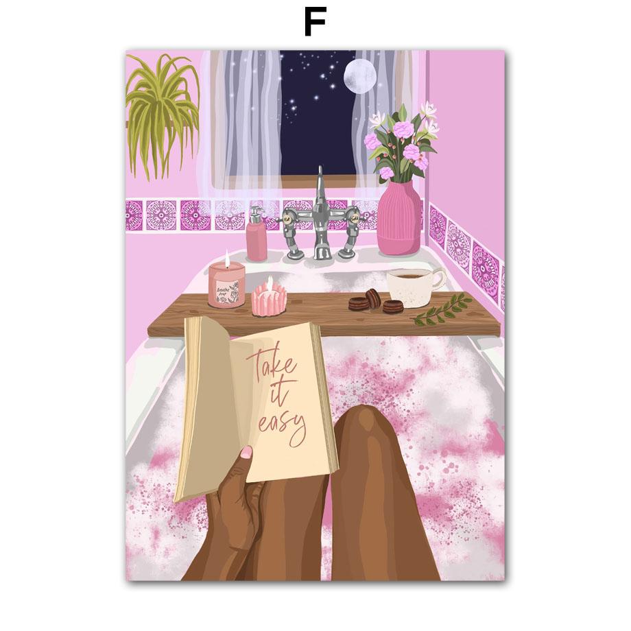 Buntes Mädchen Blume Buch Meer Strand Auto Wandkunst Leinwandmalerei Poster und Drucke Hotel Bar Bild für Wohnzimmer Dekoration