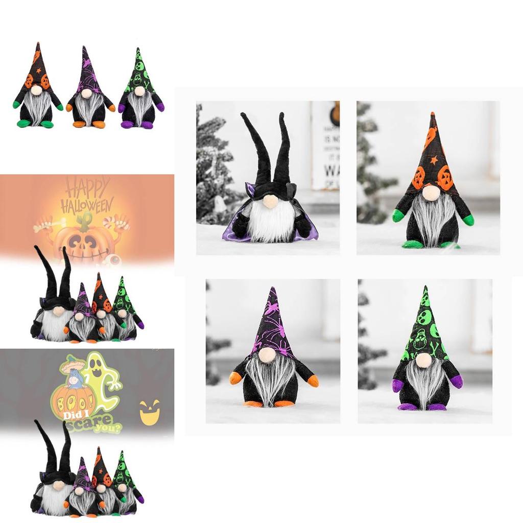 Ny Halloween No-face Dock Fönsterdisplay Dekoration För Festliga Party Scener 21cm 32cm