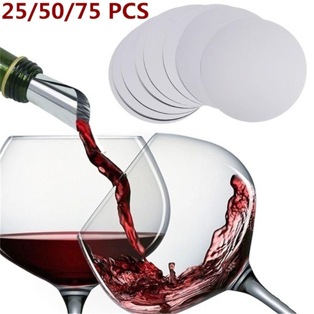 Buy High Quality 50pcs Silver Wine Pourer Drop Stop Pouring Disk Pour
