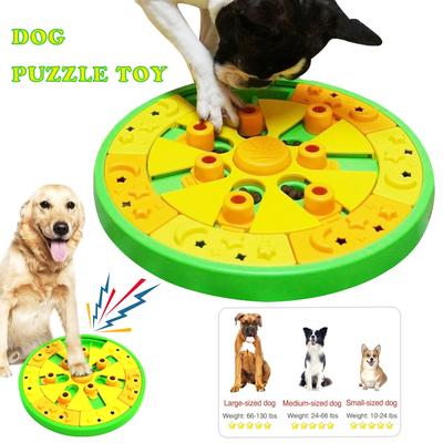 Hunde-Puzzle-Spielzeug, Spaß, langsamer Futterspender, Gehirntraining für Hunde, interaktive Leckerli-Puzzles, Spielzeug für IQ, Quietsch-Design, 3-in-1-Interaktiv