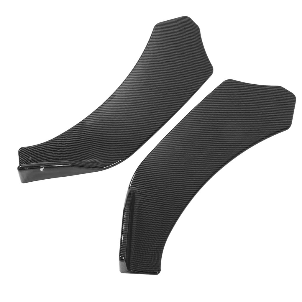 4PCS Front Bumper Lip Kit Spoiler Splitter Fourpart Form for Car Modification Front Bumper  (Glossy Black )