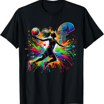 Basketball Girl Graffiti T-Shirt