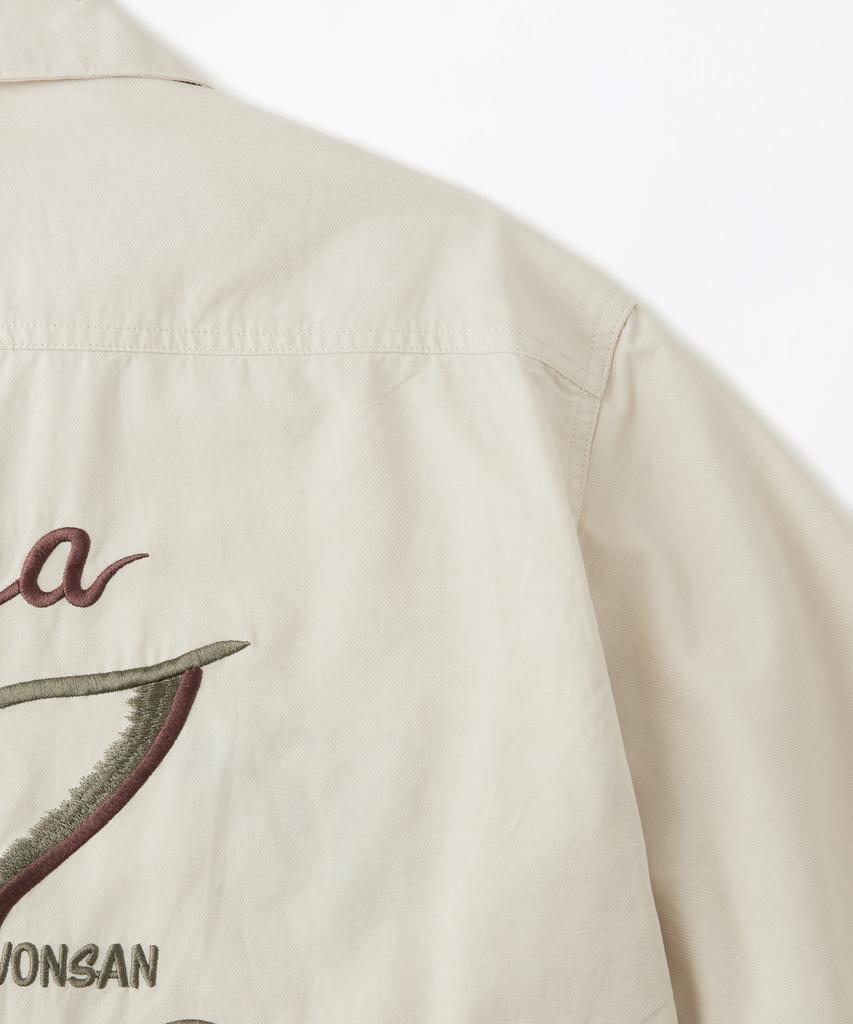 OUTSTANDING Vintage Souvenir Half Shirt_Ivory