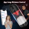 2025 New Male Masturbation Cup 360 Tongue Licking Pocket Pussy Stroker Telescopic Heated Sucking Penis Trainer Pump Adult Sex Toy for Men