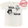 Where There's A Willie Waylon Art T Shirt Reprint Digital Round Neck Unisex T-Shirt