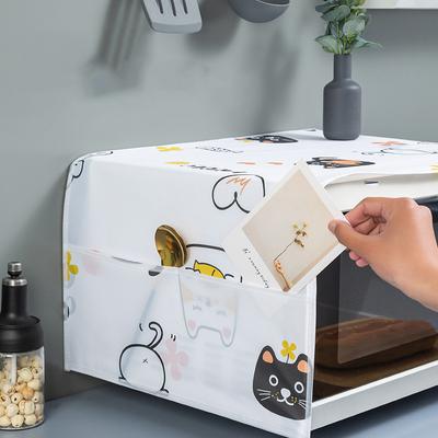 Waterproof Microwave Oven Covers Grease Proofing Storage Bag Pockets Dust Covers