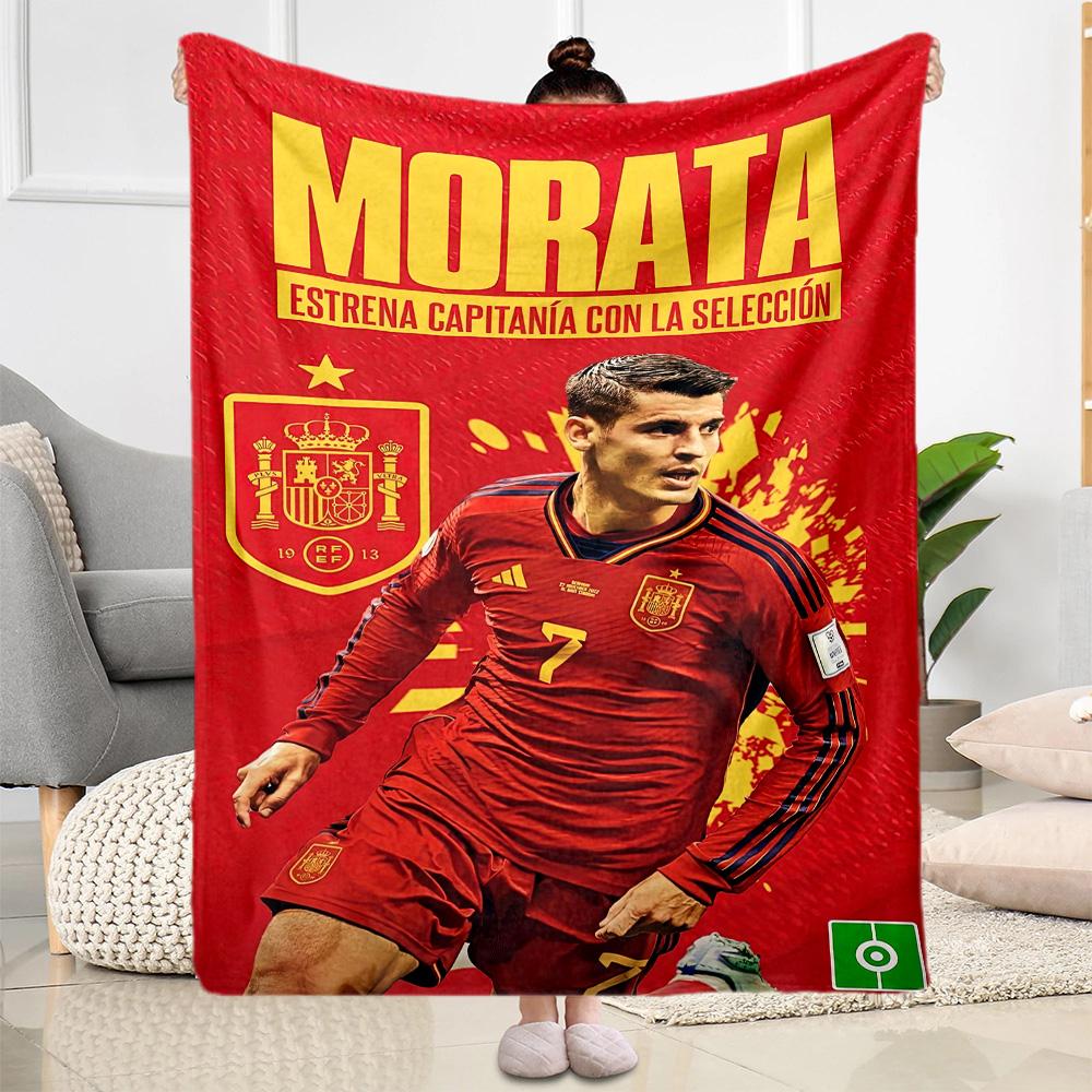 Atletico Madrid Blanket Soft Cozy Great For Office Couch Bed For All Occasions Digital Print Gift For Travel Home Birthdays