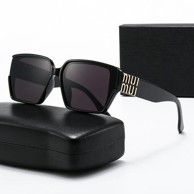 Nieuwe Luxe MM Glamour Zonnebrillen Voor Mannen En Vrouwen Stijlvolle Klassieke Merkbrillen Unisex Designer Vierkante Monturen UV400