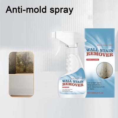 Mould Removal Spray Prevents Mould Regrowth 120ml/500ml Wall Stain Remover Bathroom Wall Mildew Cleaner Stain Spray Remover