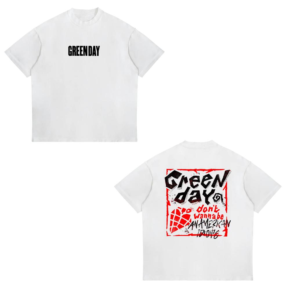 Punk Rock Band Green Day Dookie Graphic T Shirts Unisex Women Gothic Vintage Short Sleeve Tshirt Fashion Casual Oversized Tshirts