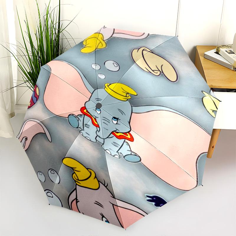 Dumbo Circus Folding Umbrella Suitable For All Seasons Durable Sun Umbrella Outdoor Travel Umbrella