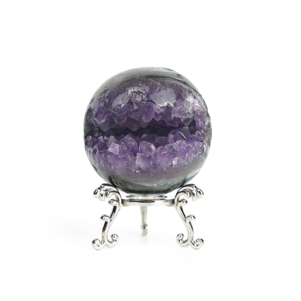 Cross-border Natural Crystal Ball with Multi-Gem Raw Stone Polished for Home Office Feng Shui Decor.