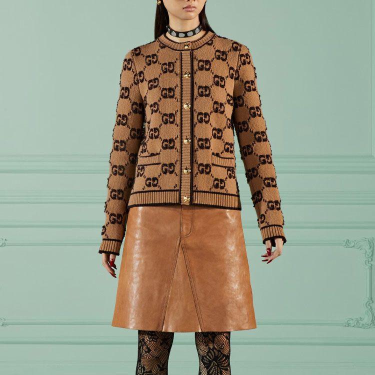 Gucci FW22 Knitwear Women's Brown 713300-XKCNA-2668
