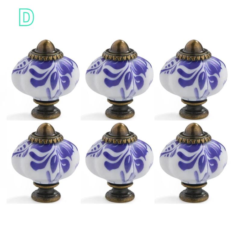 6/10pcs Pumpkin Knob Clear Handle Pulls Cabinet Drawer single hole handle Decor Kitchen Dresser Hooks
