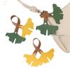 Exquisite Autumn Ginkgo Leaf Leather Bag Charm