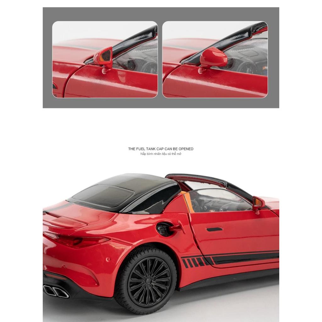 New 1/22 Benzs SL63 Supercar Alloy Model Car Toy Diecasts Metal Casting Sound and Light Car Toys for Children Vehicle