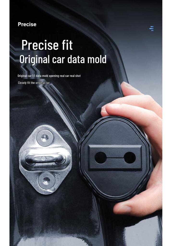 Dongfeng Lingzhi M5EV Door Lock Cover: Shock-Absorbing Protective Silicone Sleeve