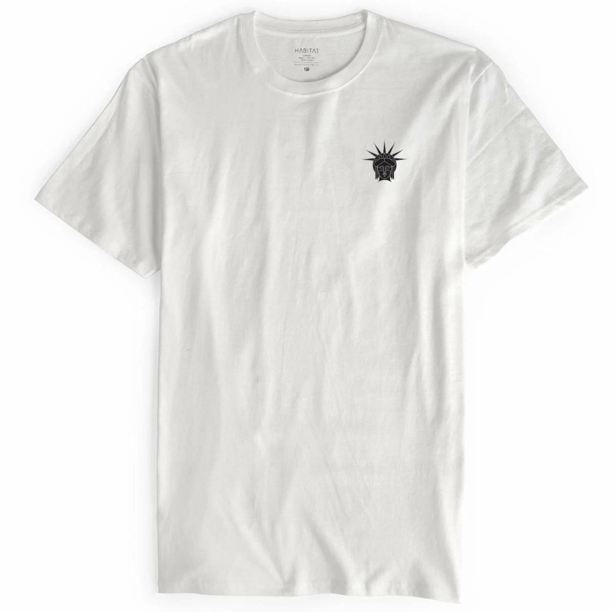 Habitat Skateboards Mens T-Shirt Liberty White M
