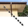 Rain Chain 3.3ft Decorative Rain Catch  Chain for Gutt s Outside Rain Gutt  Downspout Aluminum Alloy Black