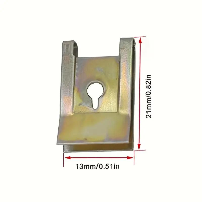 Metal U-Type Clips for Car Motorcycle Bumper Fender Trim Panel Fastener Leaf Board Fastener Anti-rust Grommet Screw Clip Gasket