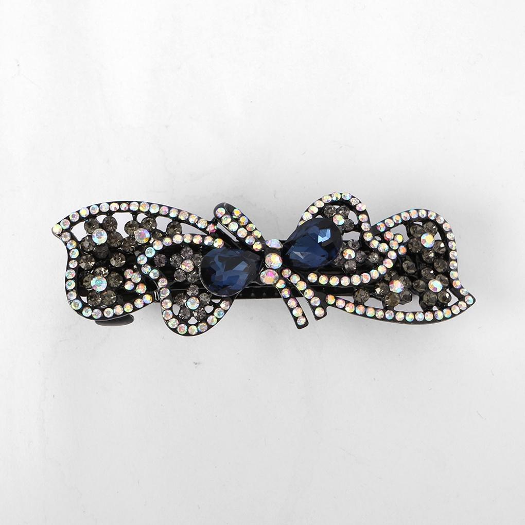 Women's Daily Ribbon Gem Hairpin (Blue) Cubic Hairpin