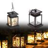 Charming Outdoor Garden Solar Copper Wire Star Lights With Led Lantern Design