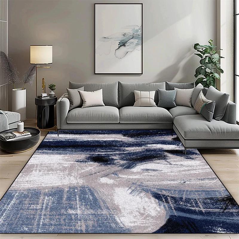 Nordic Light Luxury Living Room Carpets Short Plush Bedroom Floor Rugs Room Decor Large Area Sofa Coffee Table Mat 160x200cm