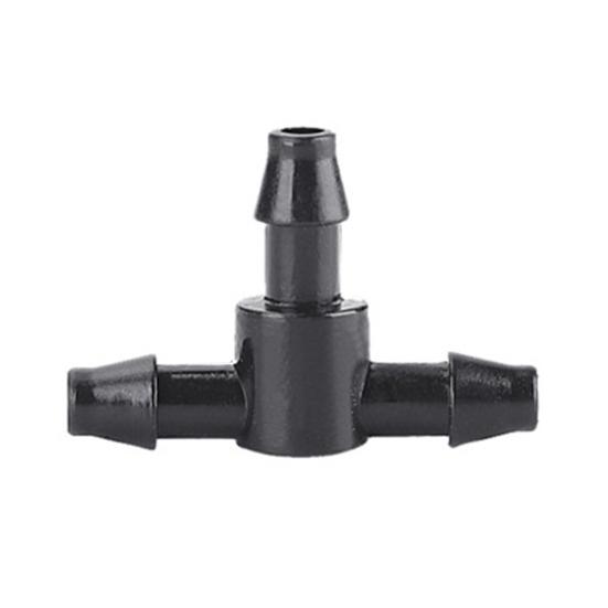 4/7mm Hose Connectors Barb Hose Connectors Drip Irrigation System T Connectors for Garden Watering Lawn Irrigation